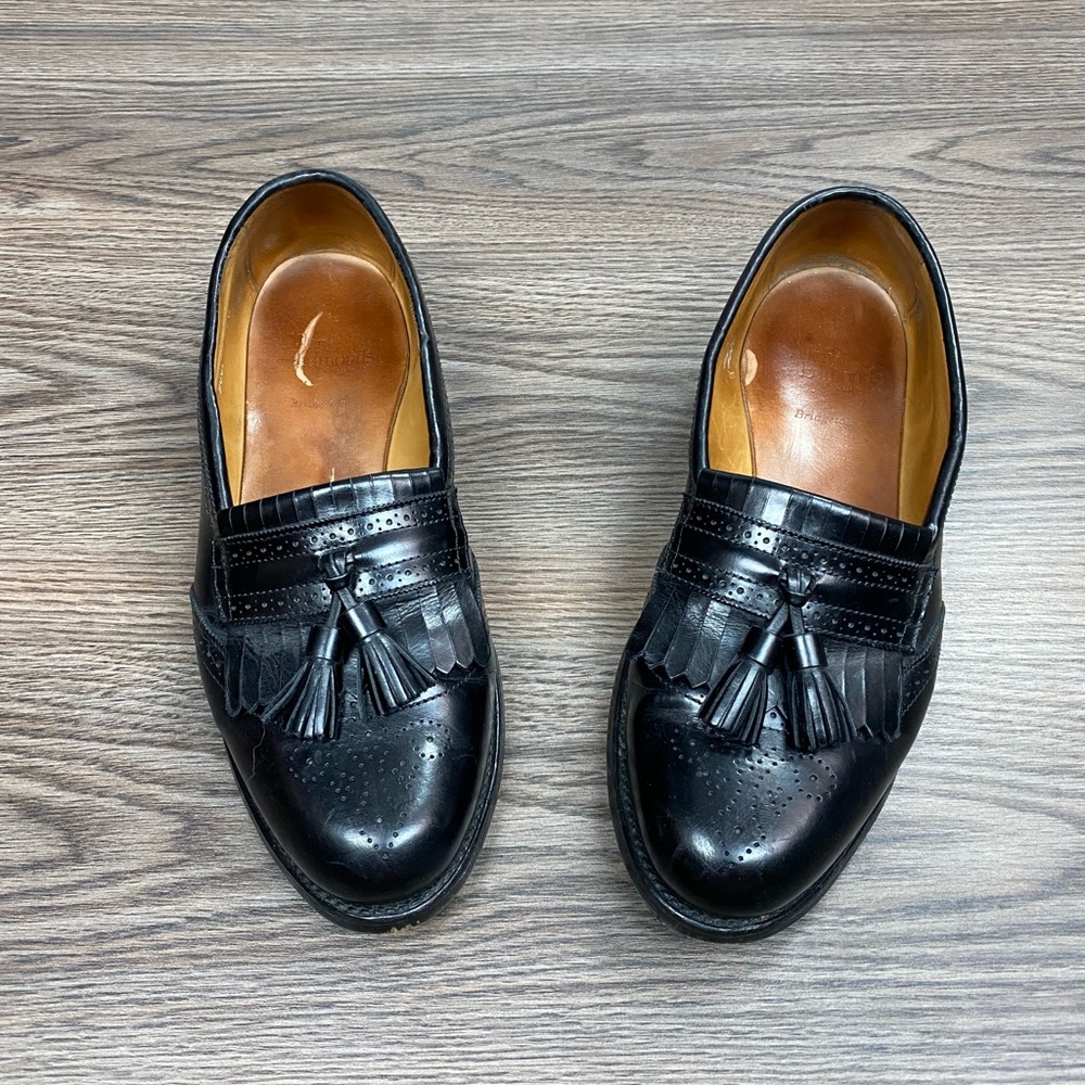 Allen Edmonds Bridgeton Black Tassel Loafers 9.5 E